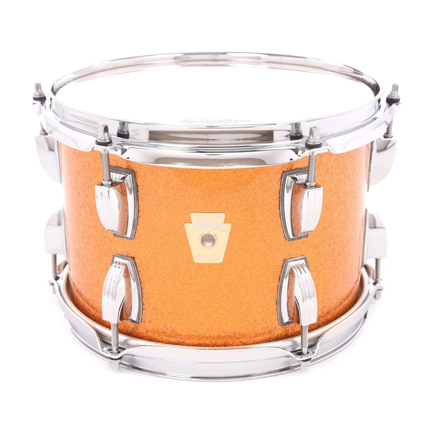Ludwig Classic Maple 7x10 Tom Gold Sparkle w/Large Keystone Badge & No Mount Drums and Percussion / Acoustic Drums / Tom