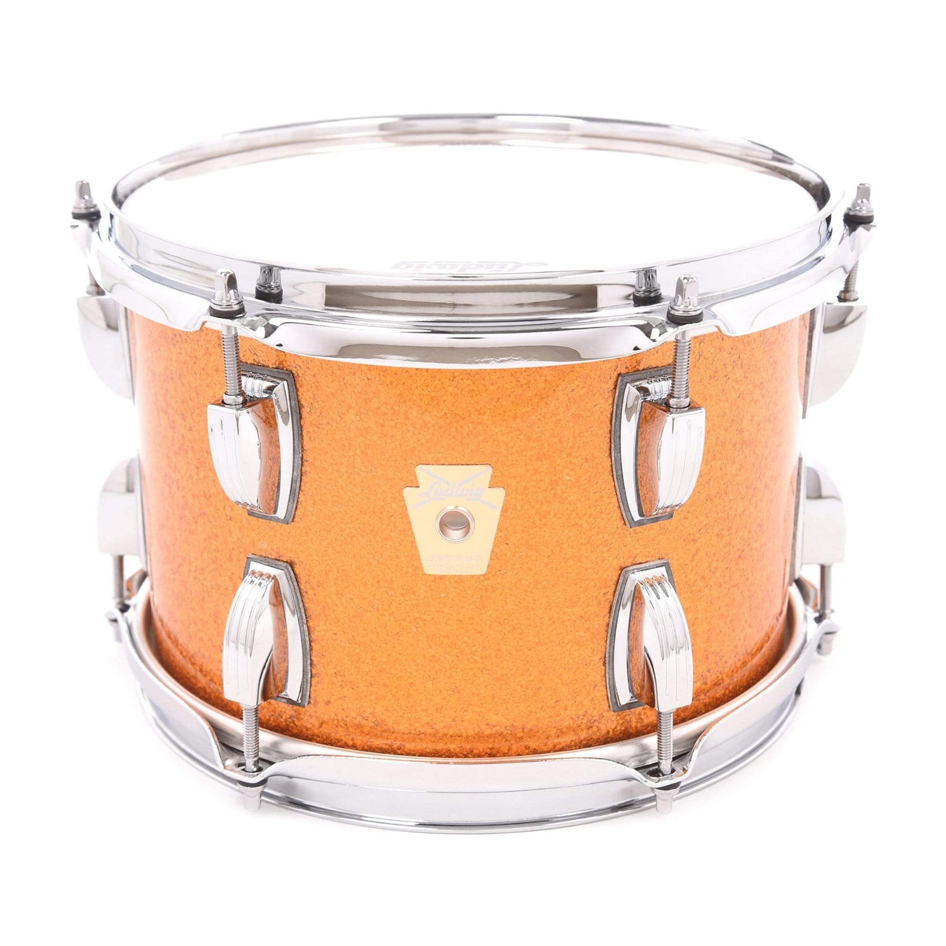 Ludwig Classic Maple 7x10 Tom Gold Sparkle w/Large Keystone Badge & No Mount Drums and Percussion / Acoustic Drums / Tom