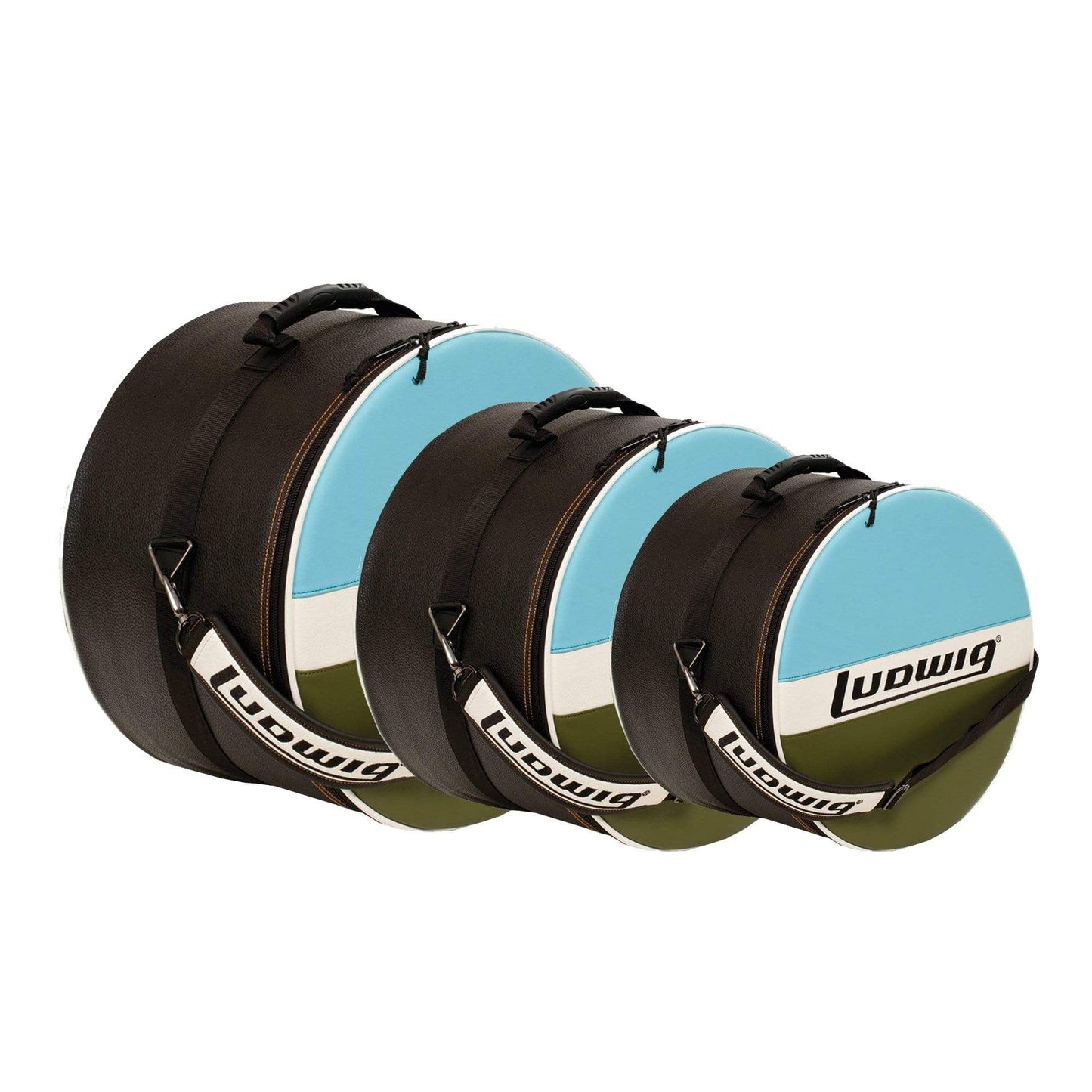 Ludwig Atlas Classic 12x8/14x14/18x16 Drum Bag/Case (3 Pack Bundle) Drums and Percussion / Parts and Accessories / Cases and Bags