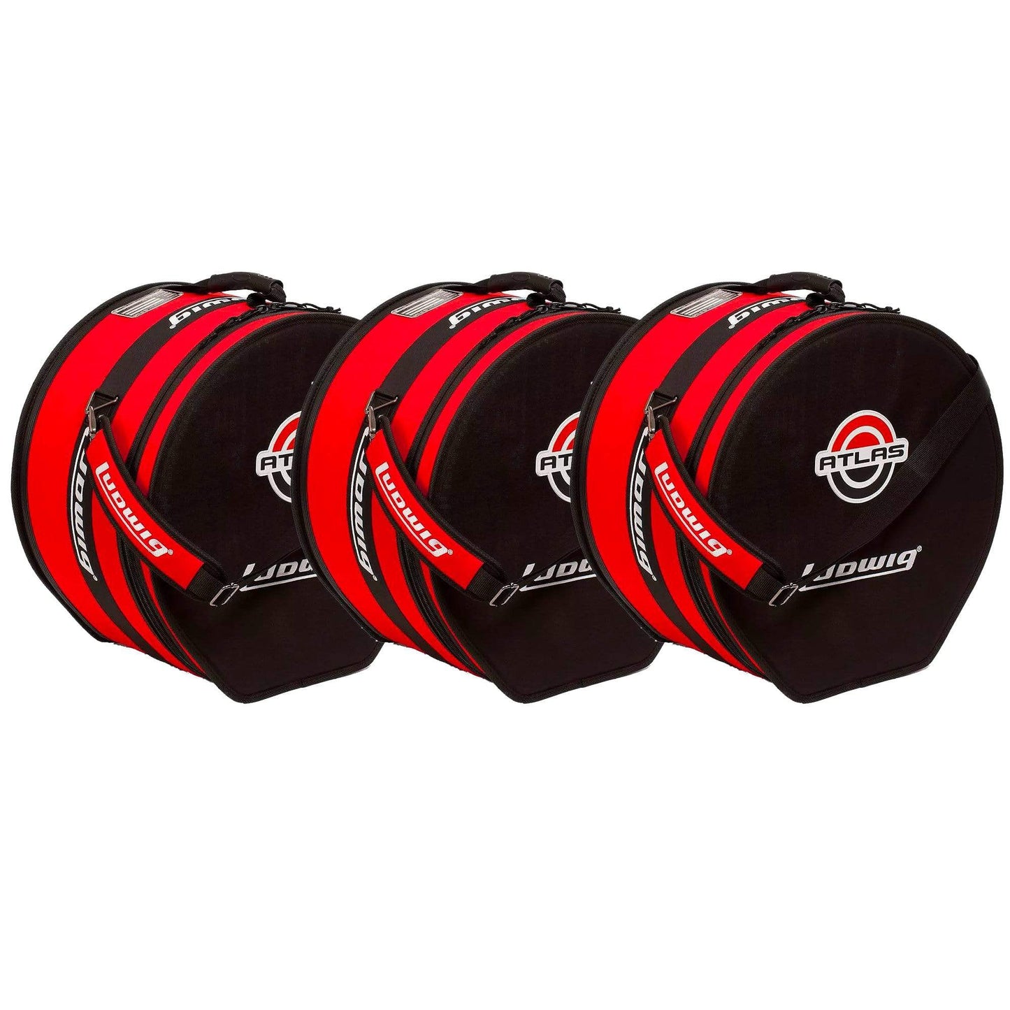 Ludwig Atlas Pro 12x8/14x14/18x16 Drum Bag/Case (3 Pack Bundle) Drums and Percussion / Parts and Accessories / Cases and Bags