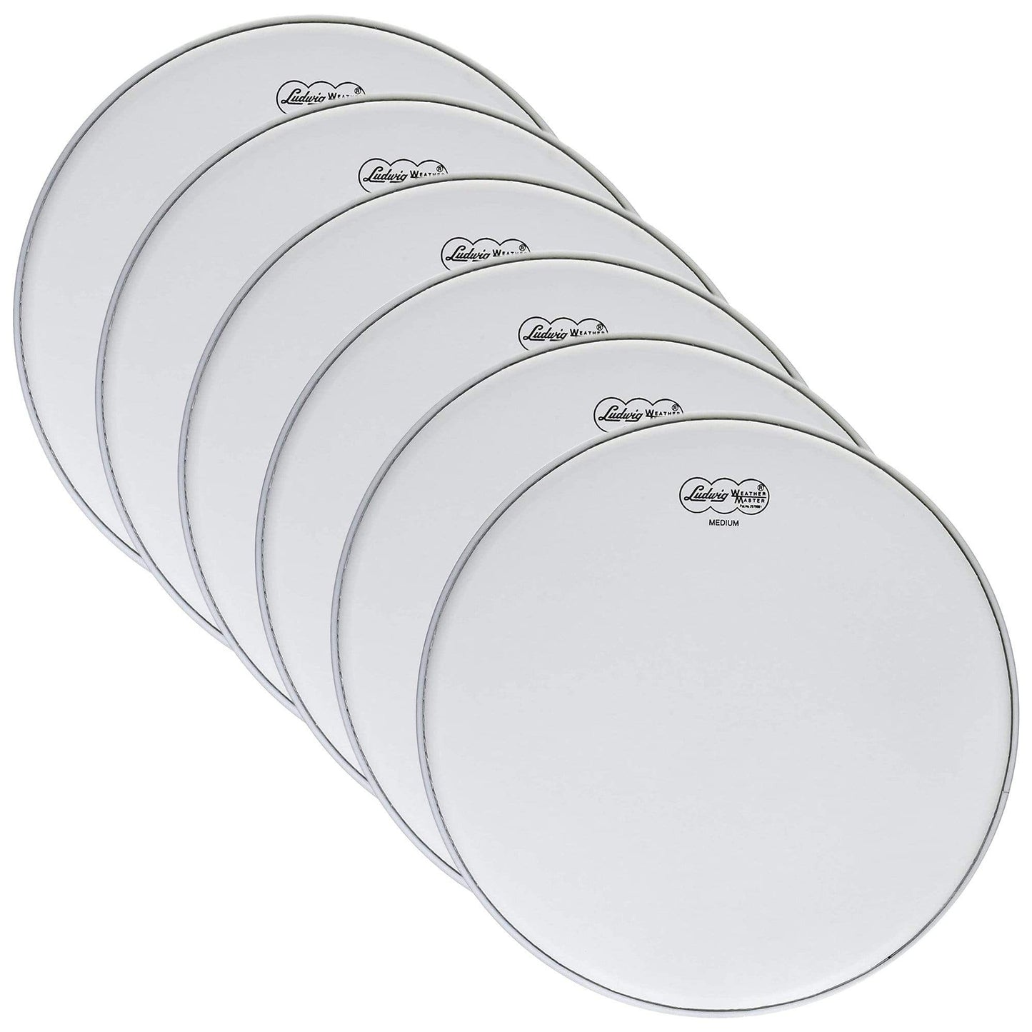 Ludwig 14" Medium Coated Weather Master Batter Drum Head (6 Pack Bundle) Drums and Percussion / Parts and Accessories / Heads