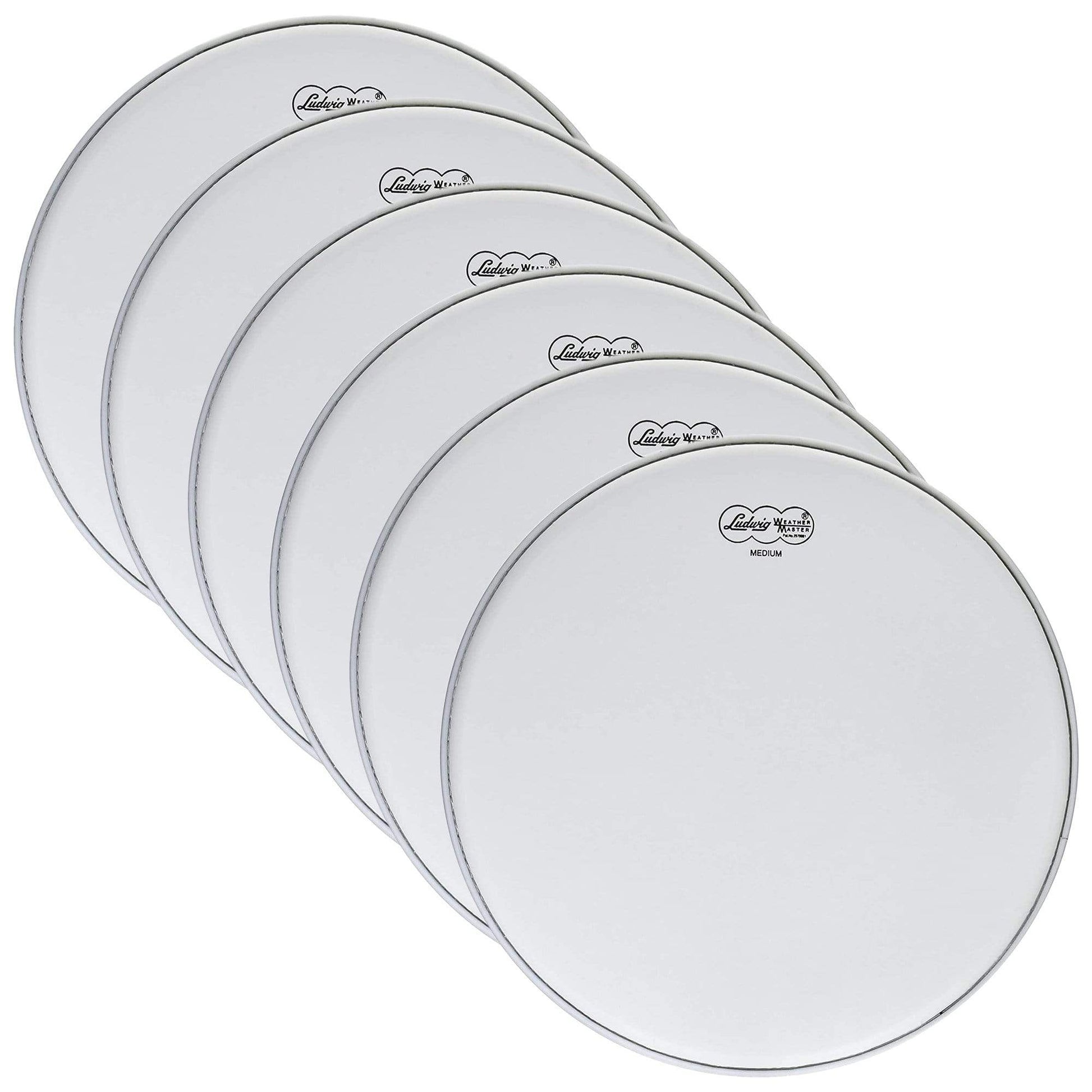 Ludwig 14" Medium Coated Weather Master Batter Drum Head (6 Pack Bundle) Drums and Percussion / Parts and Accessories / Heads
