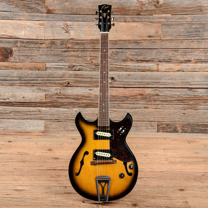 Lyle A740 Double Cut Electric Sunburst 1970s Electric Guitars / Hollow Body