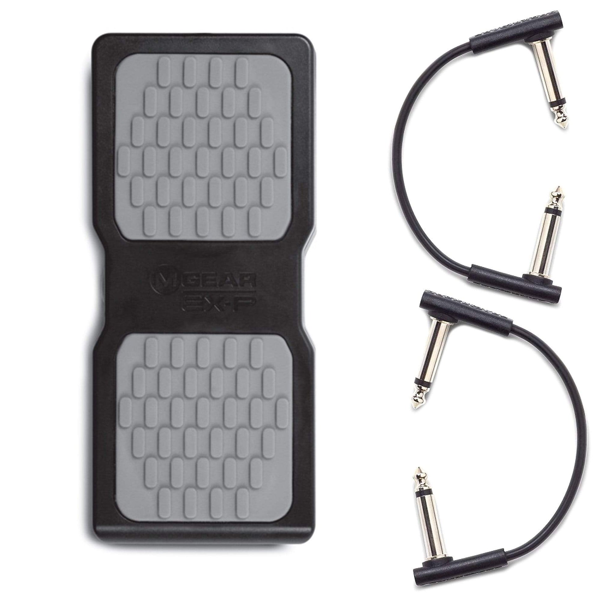 M-Audio EX-P Expression Pedal w/RockBoard Flat Patch Cables Bundle