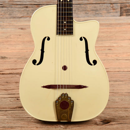 Maccaferri Archtop White Acoustic Guitars / Archtop