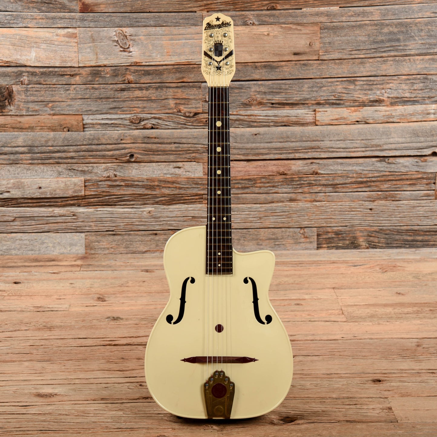 Maccaferri Archtop White Acoustic Guitars / Archtop