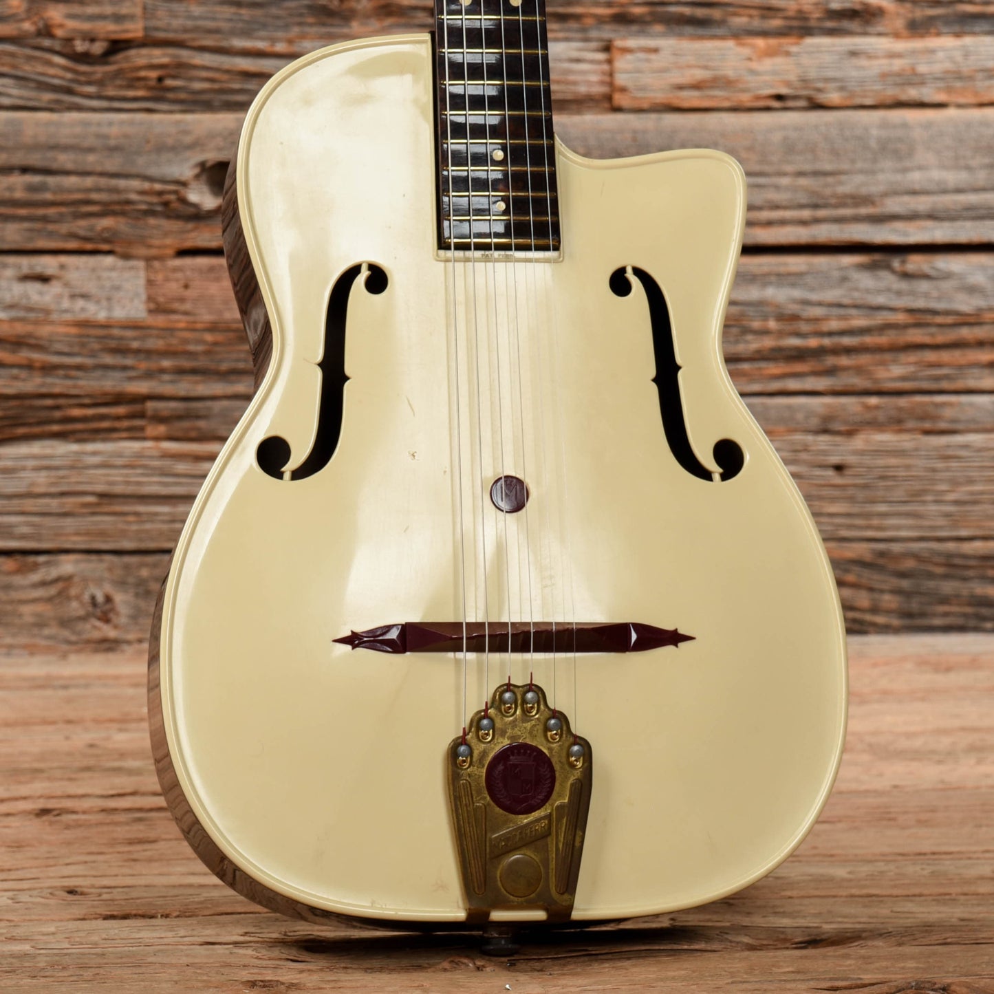 Maccaferri Archtop White Acoustic Guitars / Archtop