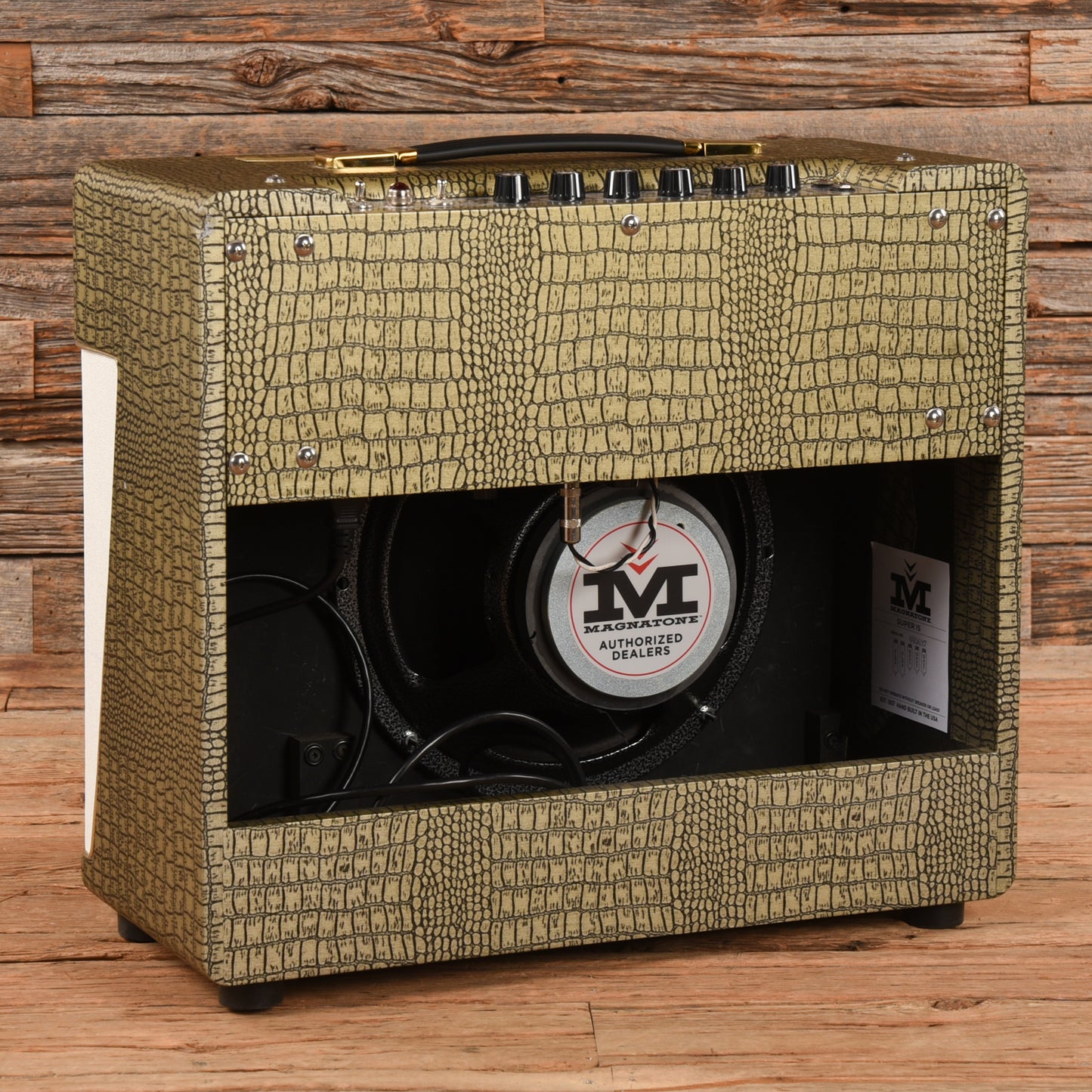 Magnatone Super Fifteen 15-Watt 1x12" Guitar Combo Amp Gold Croc Amps / Guitar Amps / Guitar Cabinets