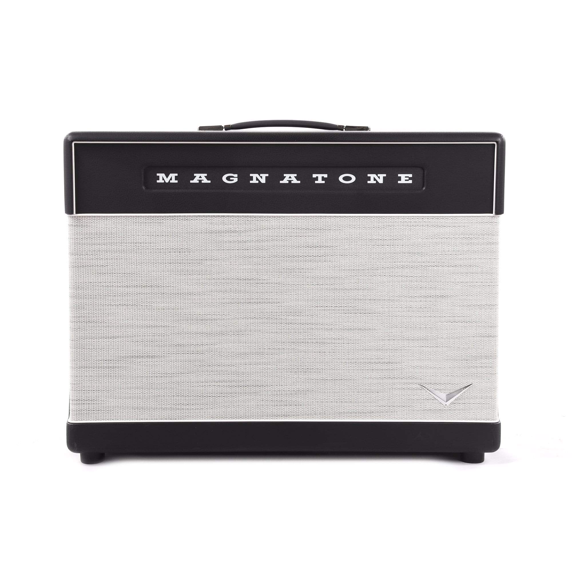 Magnatone 2x12 Lighted Cabinet Black 8 Ohms Amps / Guitar Cabinets