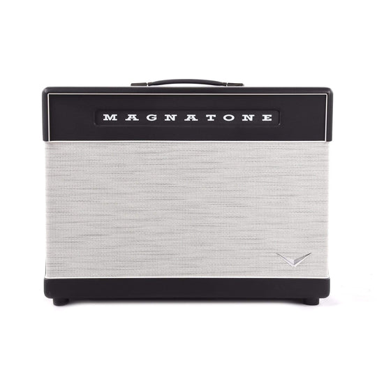 Magnatone 2x12 Lighted Cabinet Black 8 Ohms Amps / Guitar Cabinets