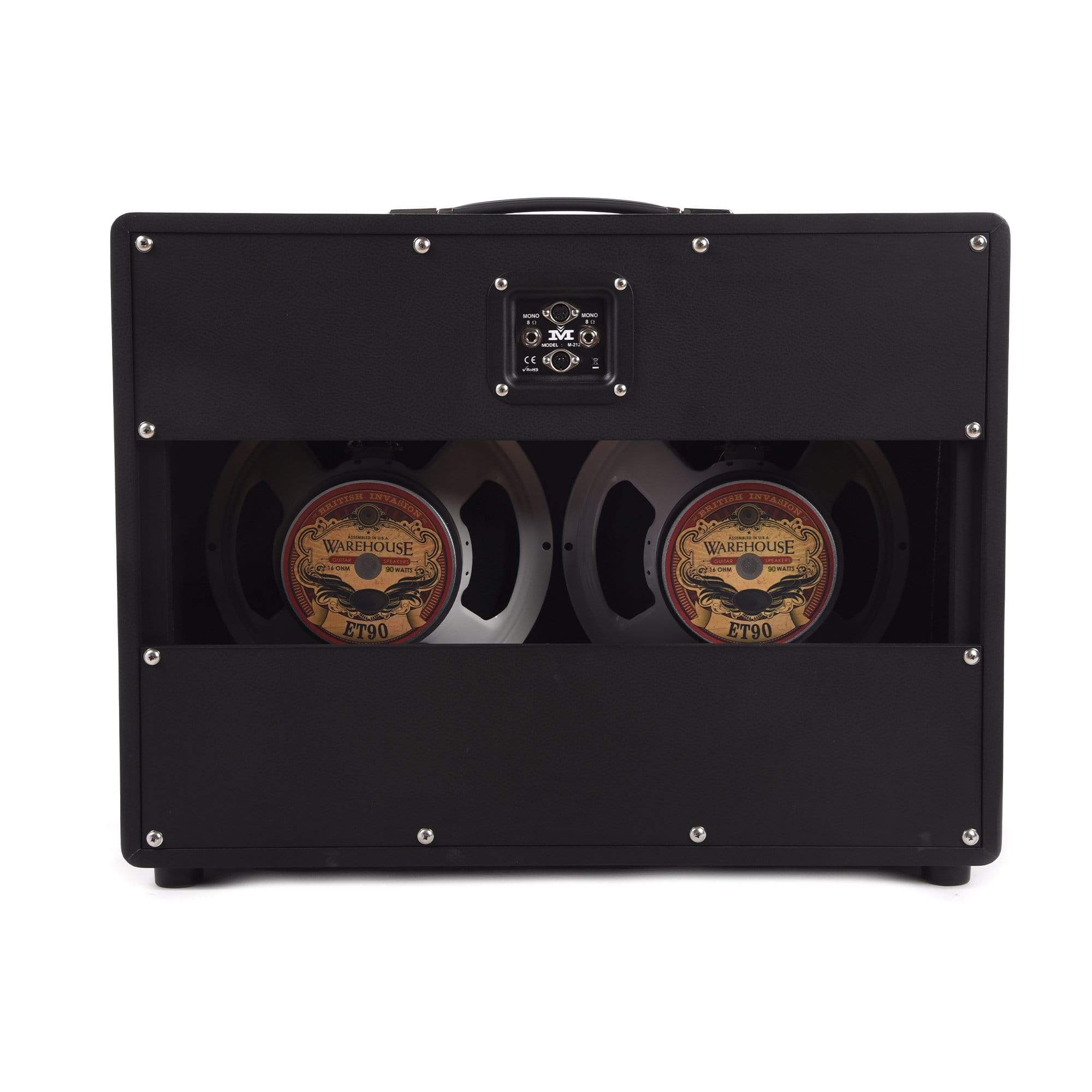 Magnatone 2x12 Lighted Cabinet Black 8 Ohms Amps / Guitar Cabinets