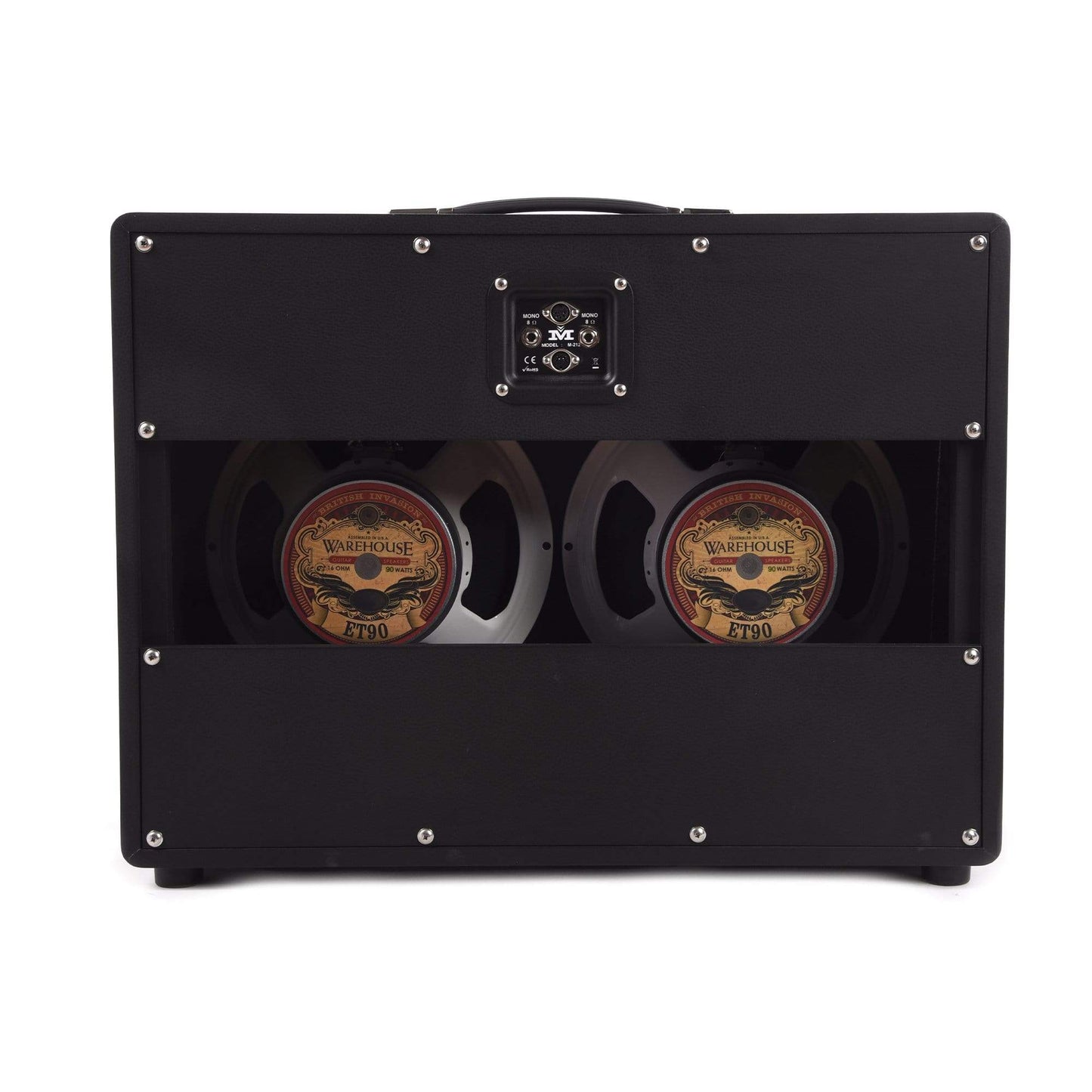 Magnatone 2x12 Lighted Cabinet Black 8 Ohms Amps / Guitar Cabinets