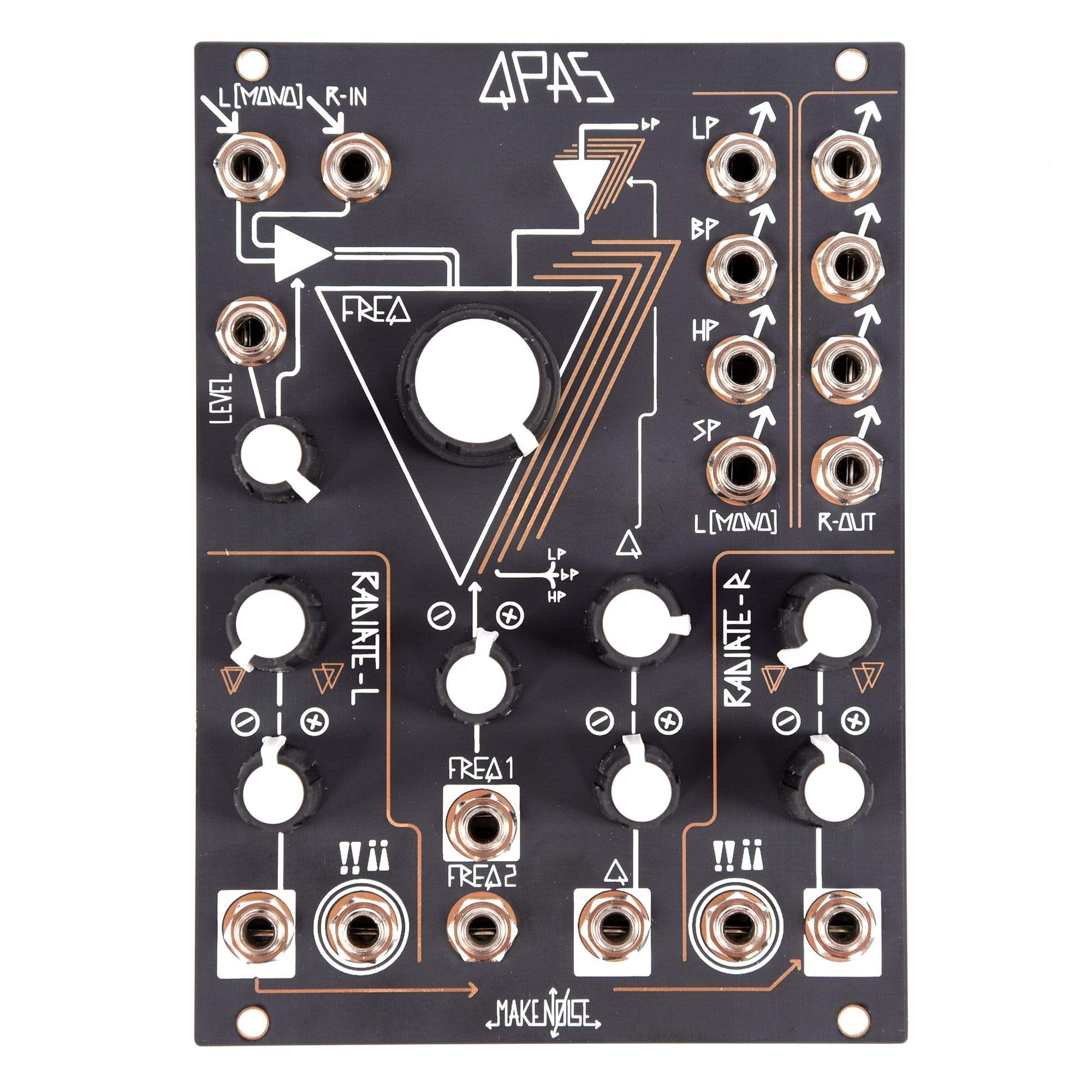 Make Noise QPAS Quad Core Stereo Filter Eurorack Module Keyboards and Synths / Synths / Eurorack