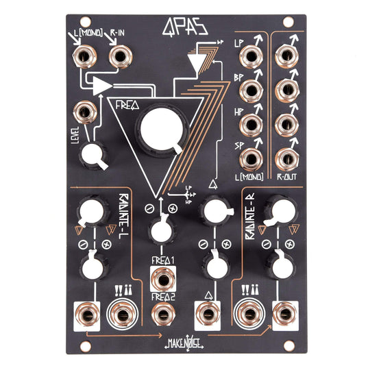 Make Noise QPAS Quad Core Stereo Filter Eurorack Module Keyboards and Synths / Synths / Eurorack