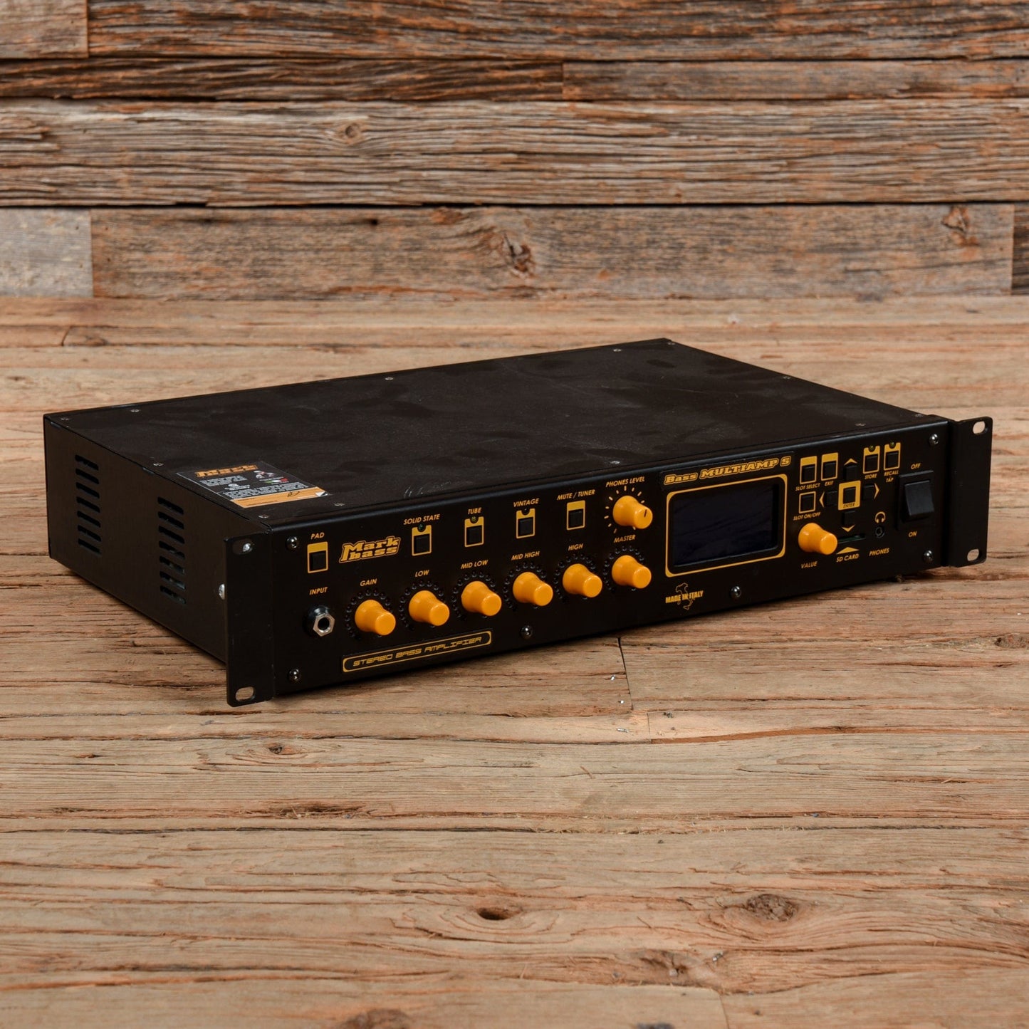 Markbass MBH110018 Multiamp S Stereo 600-Watt Solid State Bass Head with Effects Amps / Guitar Heads
