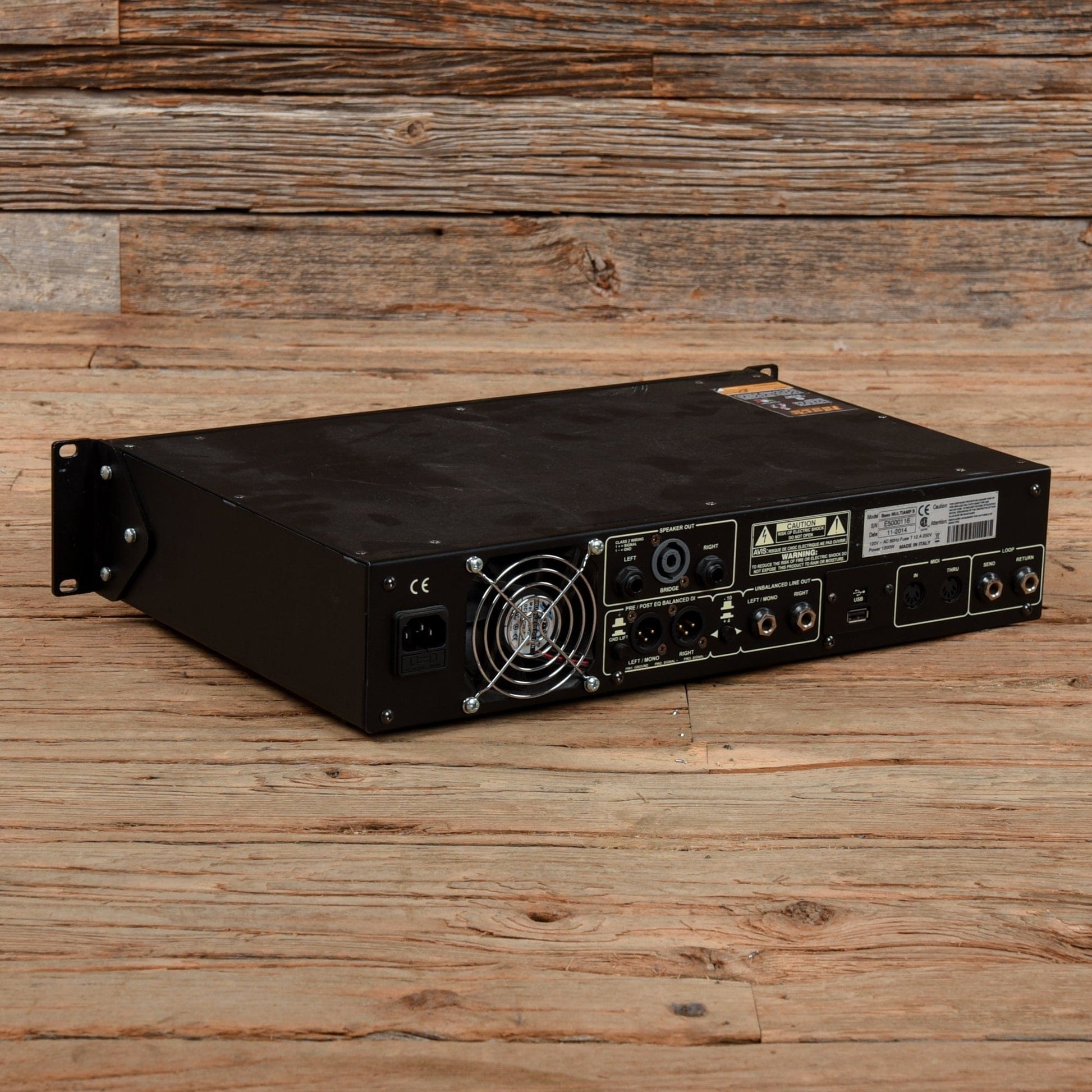 Markbass MBH110018 Multiamp S Stereo 600-Watt Solid State Bass Head with Effects Amps / Guitar Heads