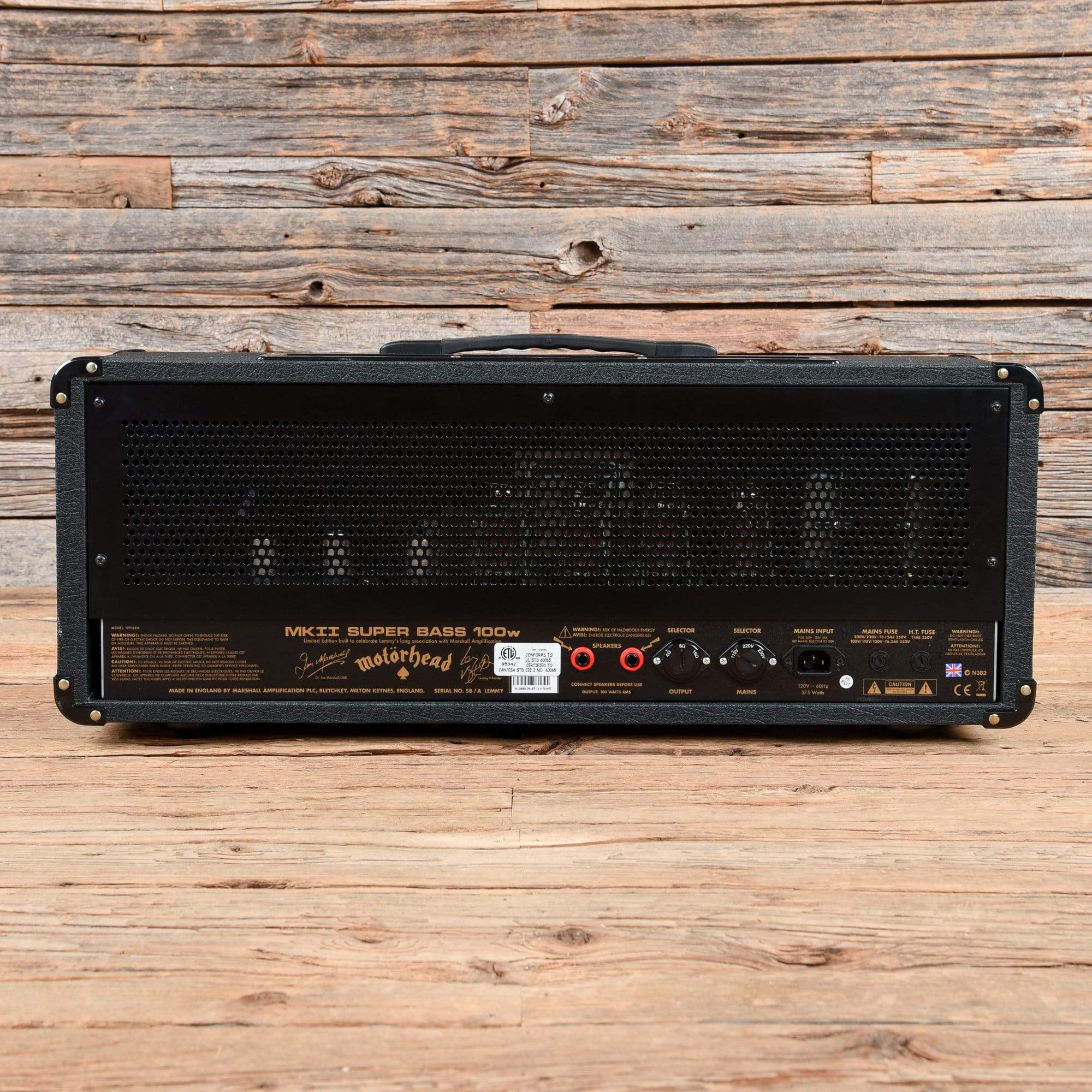 Marshall Model 1992LEM Lemmy Kilmeister Signature Super Bass MkII 100w Bass Head Amps / Bass Heads