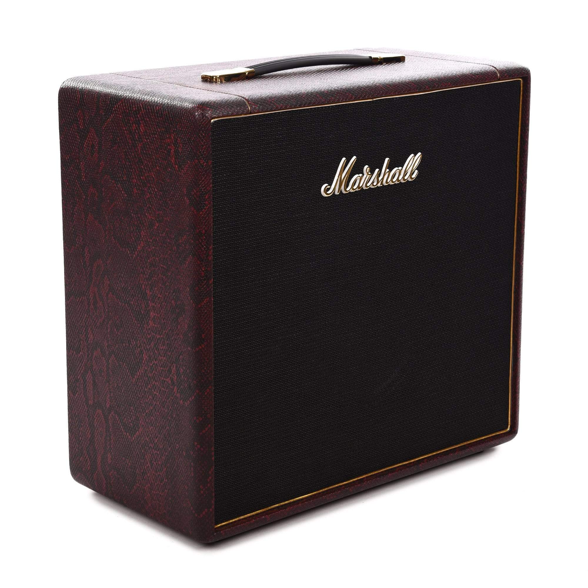 Marshall Limited Edition SV112 Studio Vintage Black & Red Snakeskin Plexi 1x12 Speaker 70W Cabinet 16 Ohm Mono Amps / Guitar Cabinets