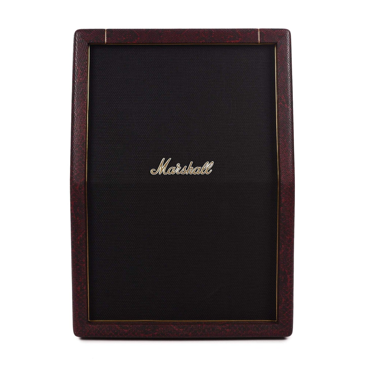 Marshall Limited Edition SV212 Studio Vintage Black & Red Snakeskin Plexi 2x12 Speaker Cabinet 140W 8 Ohm Mono Amps / Guitar Cabinets