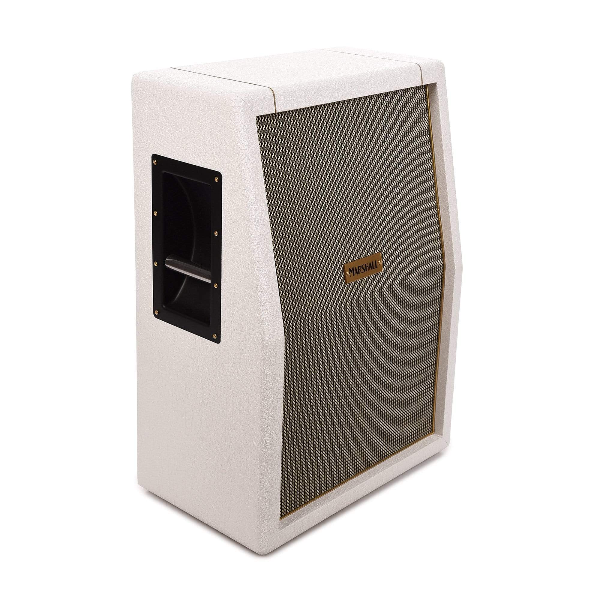 Marshall Limited Edition SV212 Studio Vintage White Elephant Grain Plexi 2x12 Speaker Cabinet 140W 8 Ohm Mono Amps / Guitar Cabinets