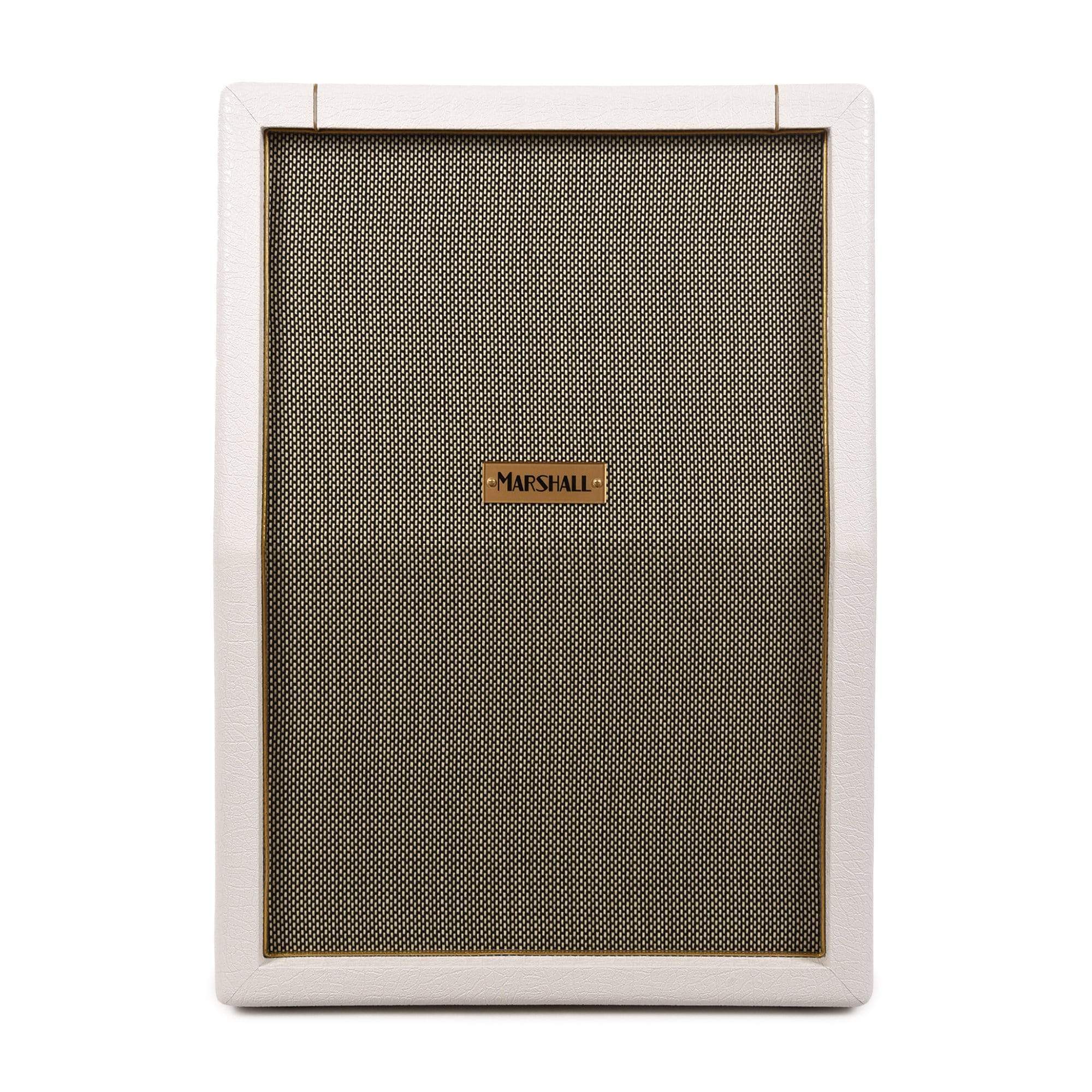 Marshall Limited Edition SV212 Studio Vintage White Elephant Grain Plexi 2x12 Speaker Cabinet 140W 8 Ohm Mono Amps / Guitar Cabinets