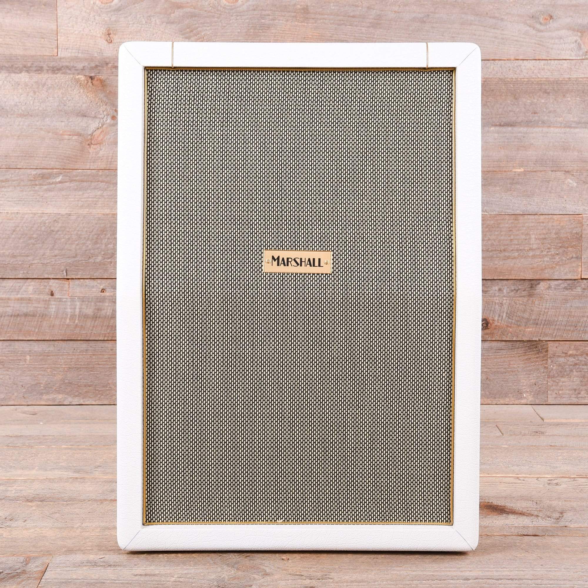 Marshall Limited Edition SV212 Studio Vintage White Elephant Grain Plexi 2x12 Speaker Cabinet 140W 8 Ohm Mono Amps / Guitar Cabinets