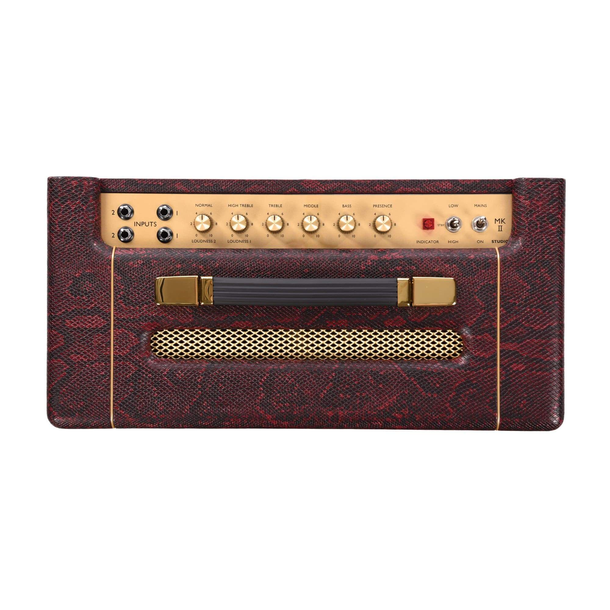 Marshall Limited Edition SV20C Studio Vintage Black & Red Snakeskin 20W All-Valve Plexi 1x10 Combo w/FX Loop & Di Amps / Guitar Combos