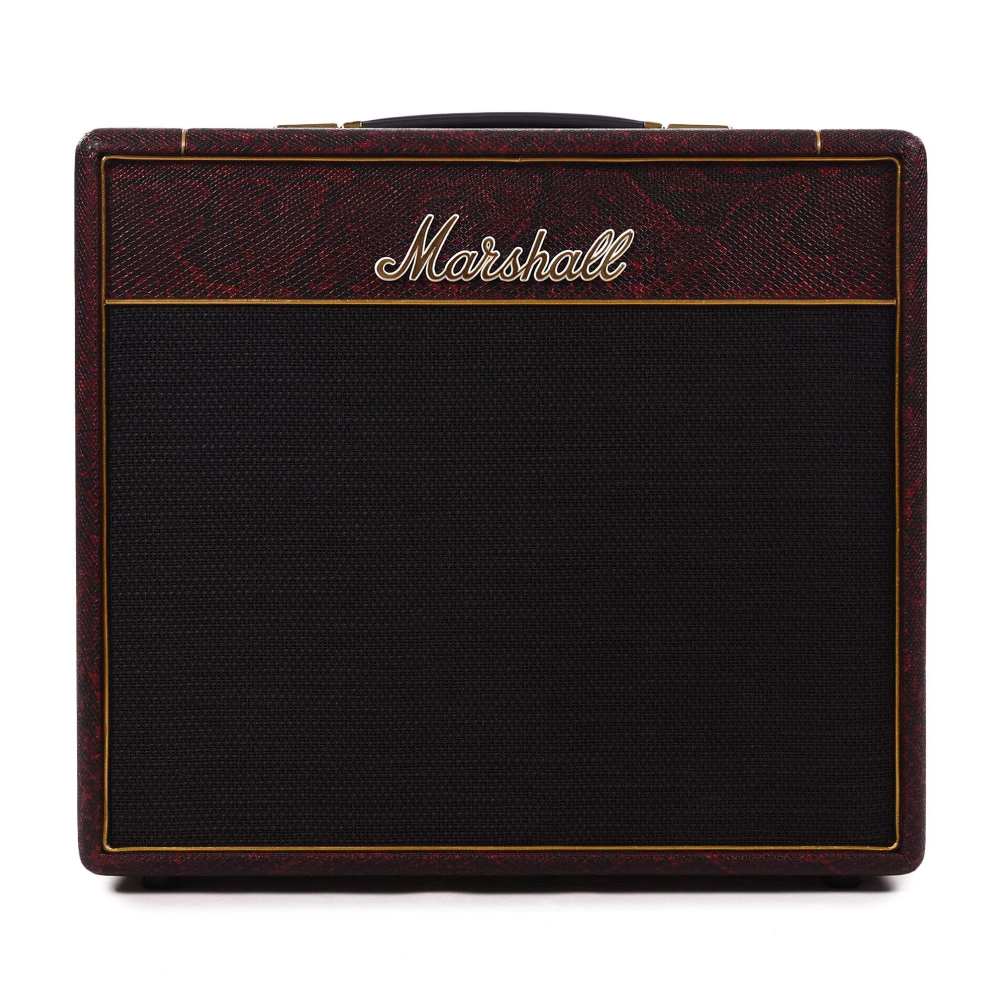 Marshall Limited Edition SV20C Studio Vintage Black & Red Snakeskin 20W All-Valve Plexi 1x10 Combo w/FX Loop & Di Amps / Guitar Combos