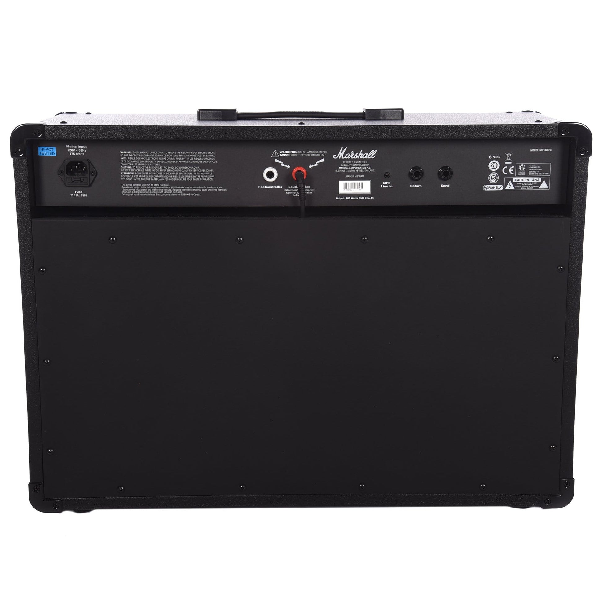 Marshall MG102GFX 100W 2x12" Combo w/4 Programmable Channels, FX, MP3 Input, & Two-Way Footswitch Pr Amps / Guitar Combos