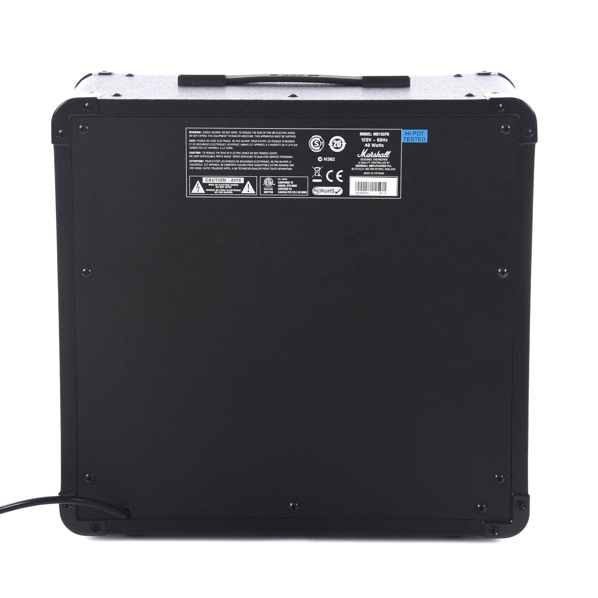 Marshall MG15GR 15W 1x8" Combo w/2-Channels, Reverb, & MP3 Input Amps / Guitar Combos