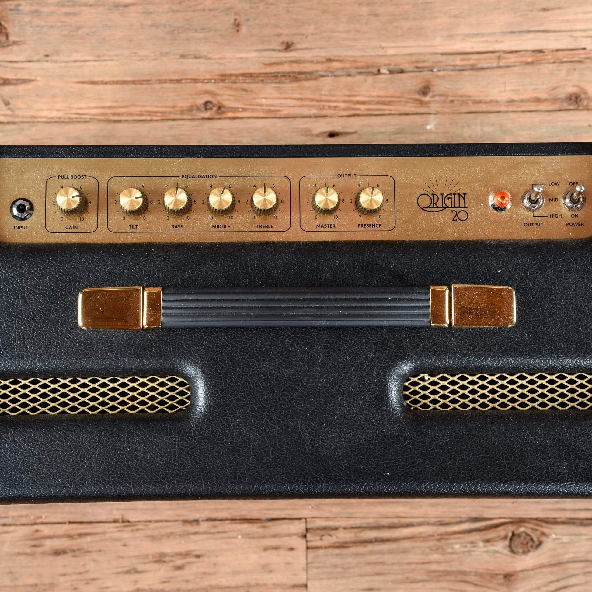 Marshall Origin 20C 20W EL34 1x10" Combo w/FX Loop, Boost, & Switchable Power Black Amps / Guitar Combos