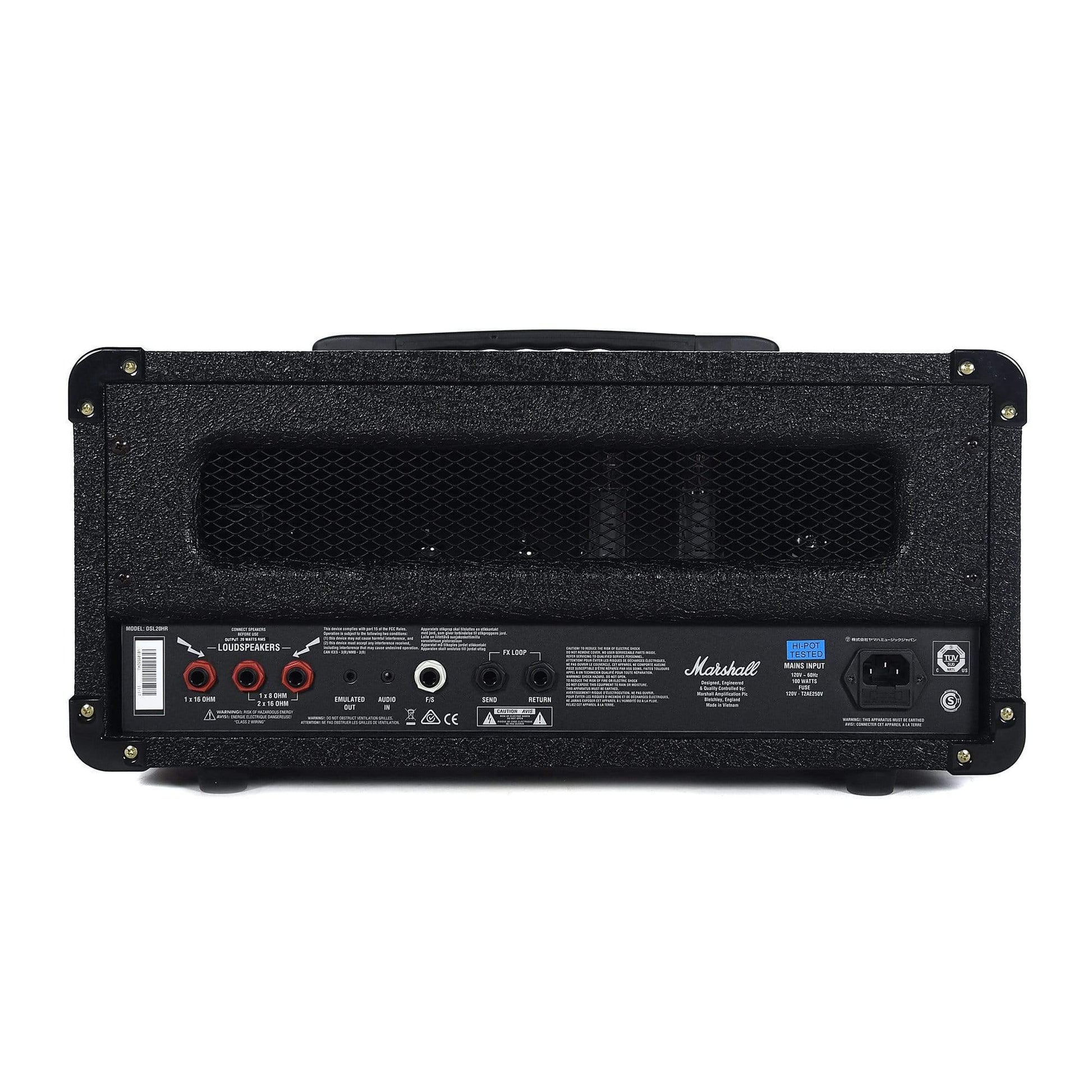 Marshall DSL20HR 20W All-Valve 2-Channel Head w/Digital Reverb Amps / Guitar Heads