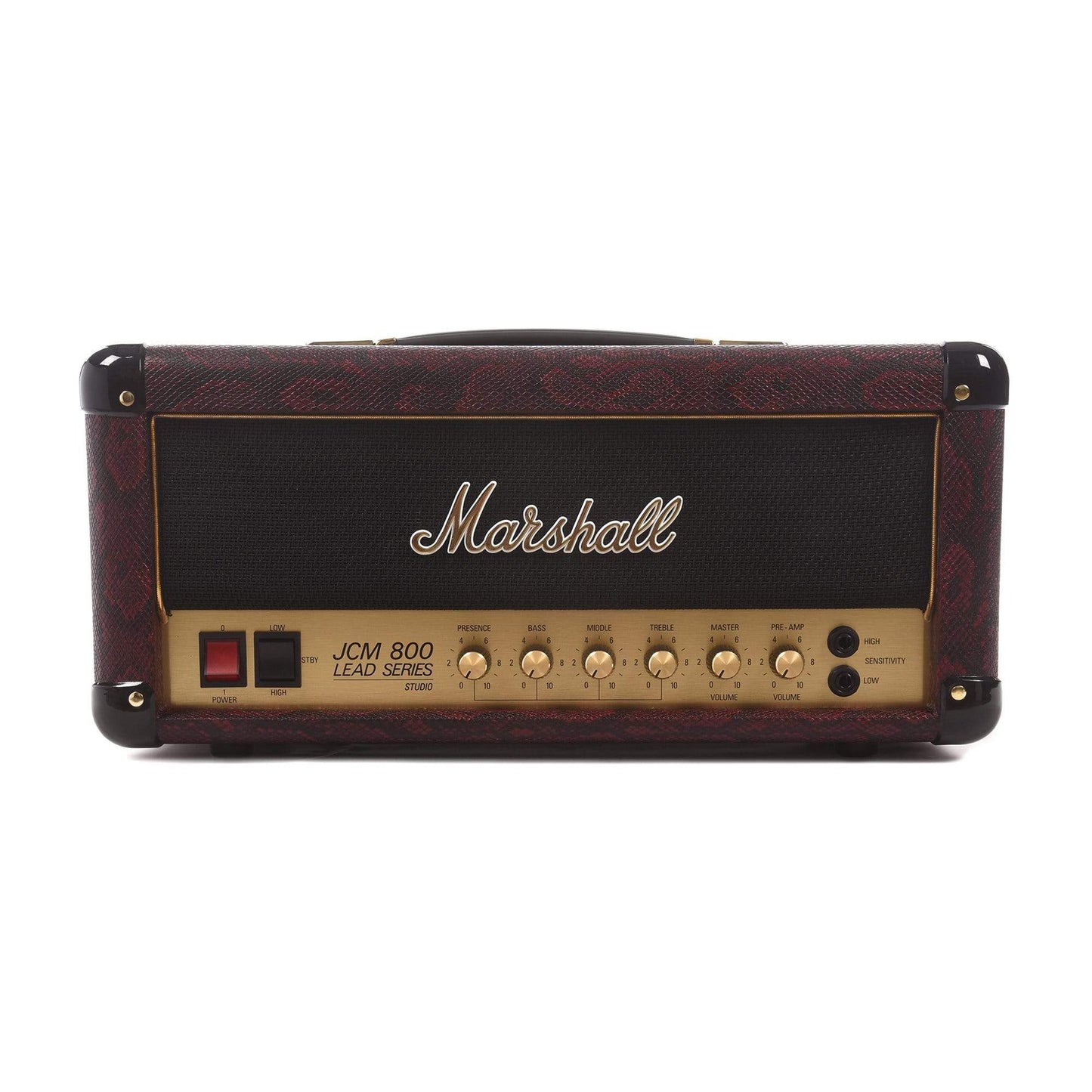 Marshall Limited Edition SC20H Studio Classic Black & Red Snakeskin JCM800 Series 20W All-Valve 2203 Head w/FX Loop and DI Amps / Guitar Heads