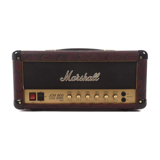 Marshall Limited Edition SC20H Studio Classic Black & Red Snakeskin JCM800 Series 20W All-Valve 2203 Head w/FX Loop and DI Amps / Guitar Heads