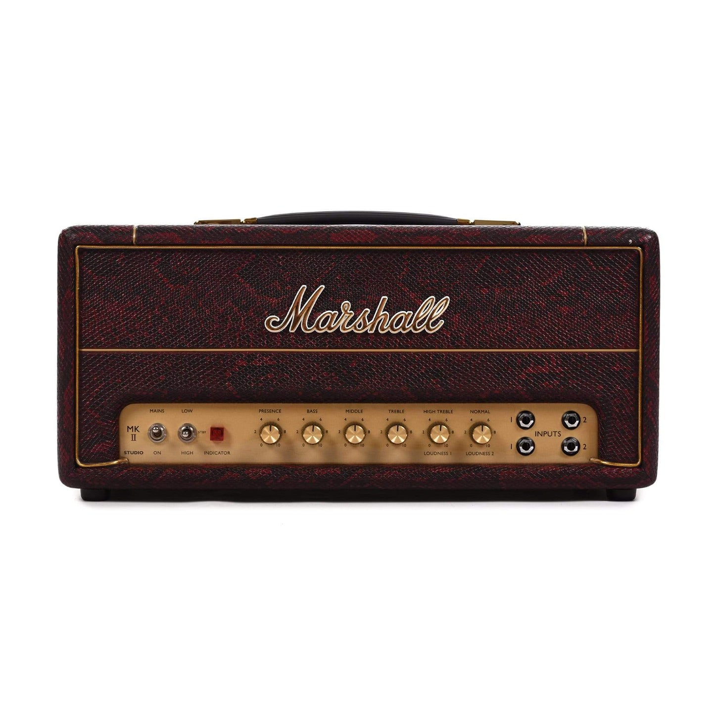 Marshall Limited Edition SV20H Studio Vintage Black & Red Snakeskin 20W All-Valve Plexi Head w/FX Loop & DI Amps / Guitar Heads
