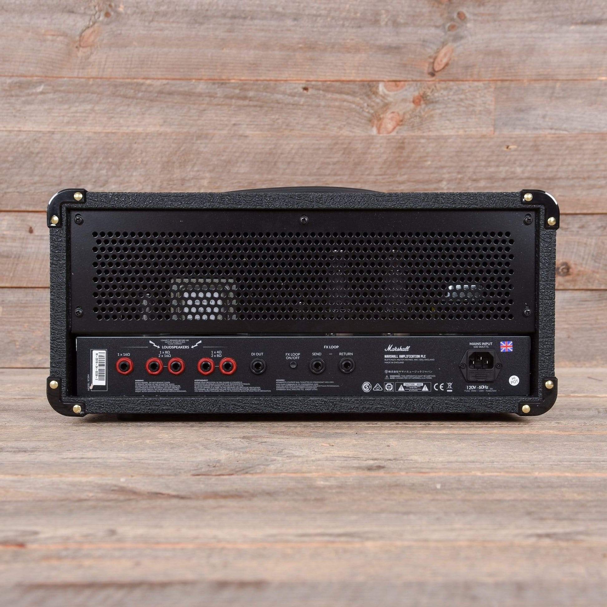 Marshall SC20H Studio Classic JCM800 Series 20W All-Valve 2203 Head w/FX Loop and DI Amps / Guitar Heads