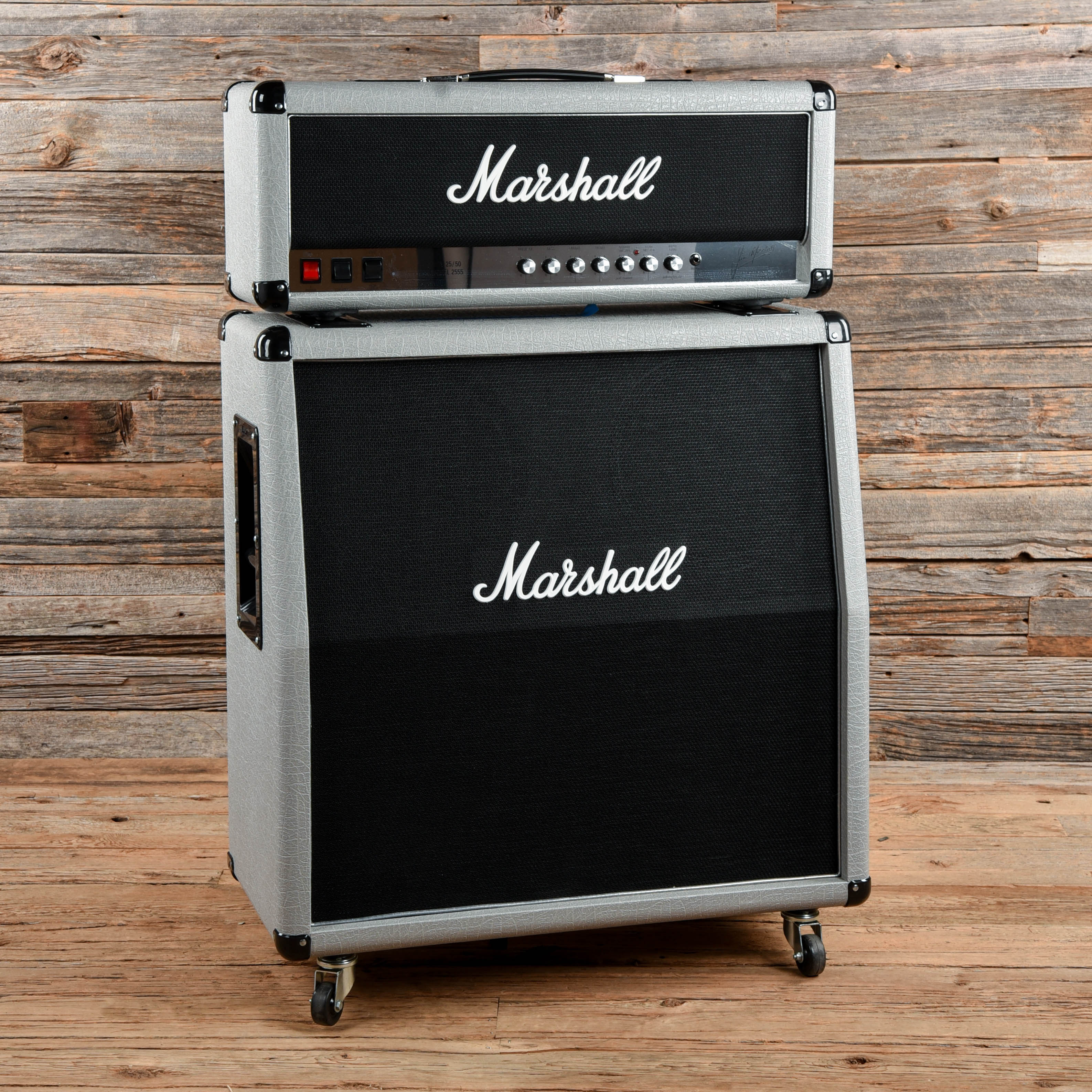 Marshall JCM 25/50 Silver Jubilee Half Stack (Head and 4x12 Cab)