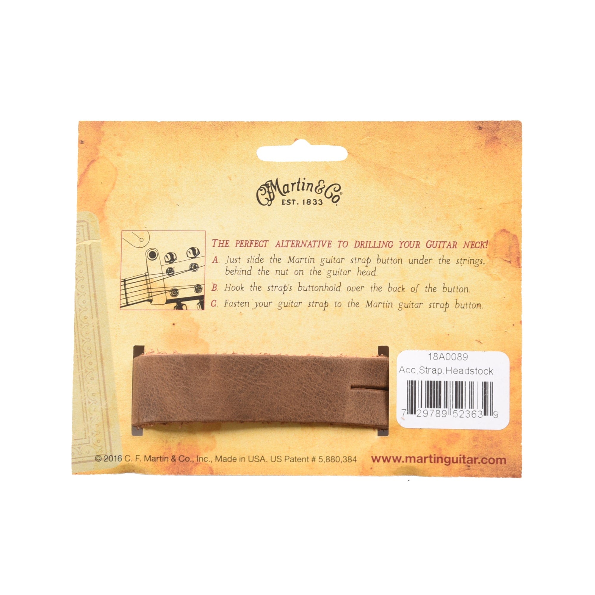 Martin Headstock Tie Cocoa Accessories / Case Candy