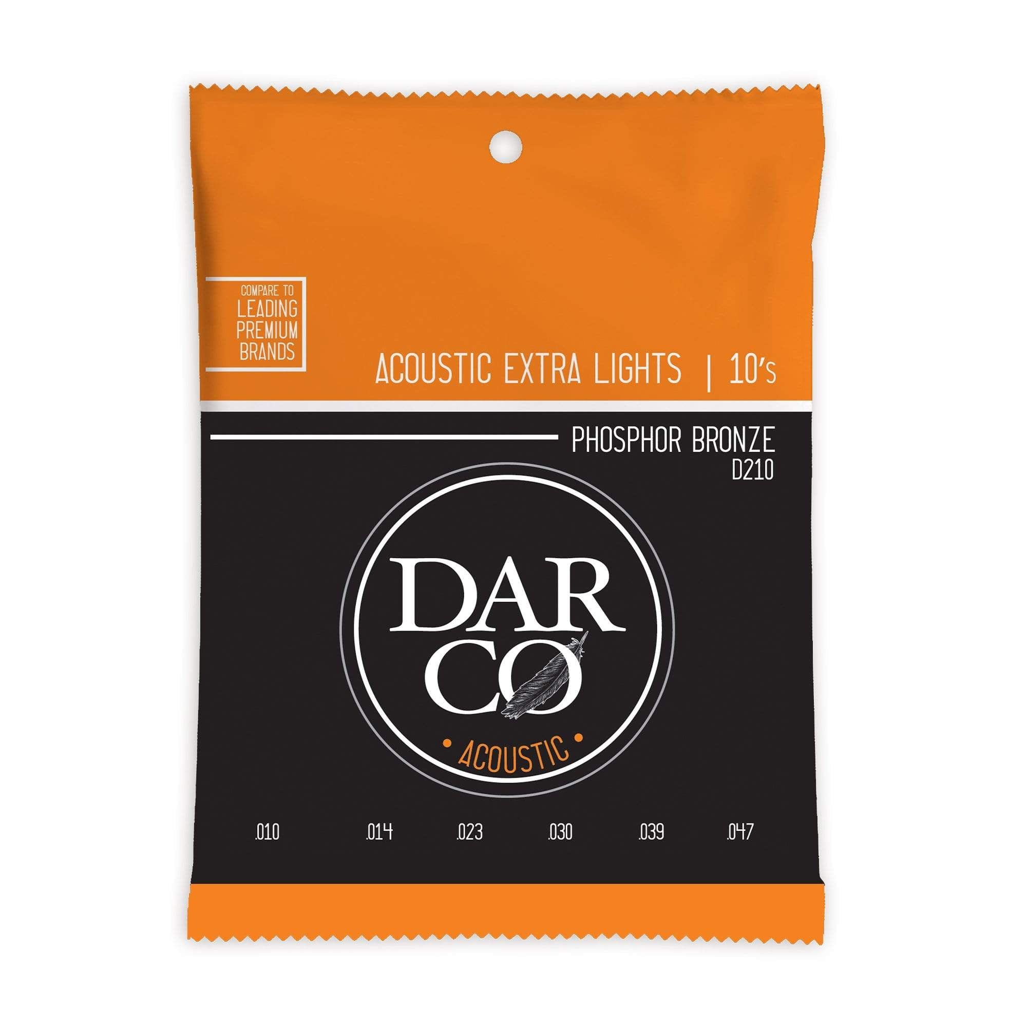 Martin D210 Darco Acoustic 92/8 Phosphor Bronze Extra Lights 10-47 Accessories / Strings / Guitar Strings