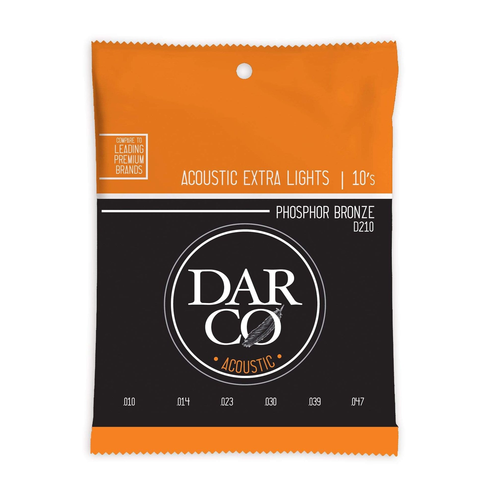 Martin D210 Darco Acoustic 92/8 Phosphor Bronze Extra Lights 10-47 Accessories / Strings / Guitar Strings