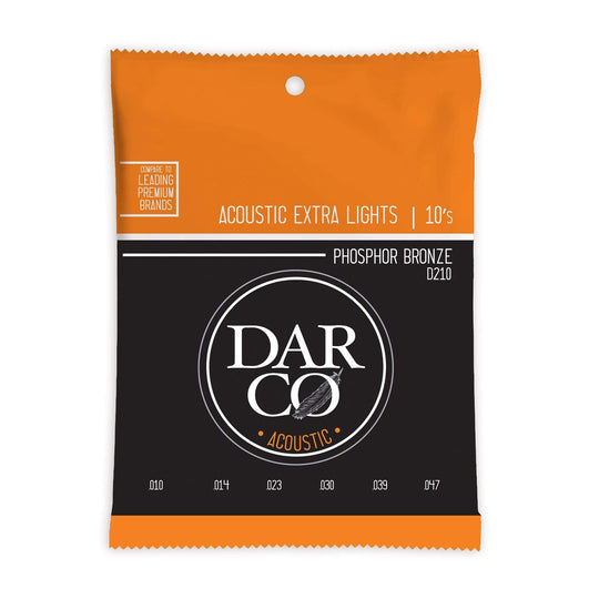 Martin D210 Darco Acoustic 92/8 Phosphor Bronze Extra Lights 10-47 Accessories / Strings / Guitar Strings
