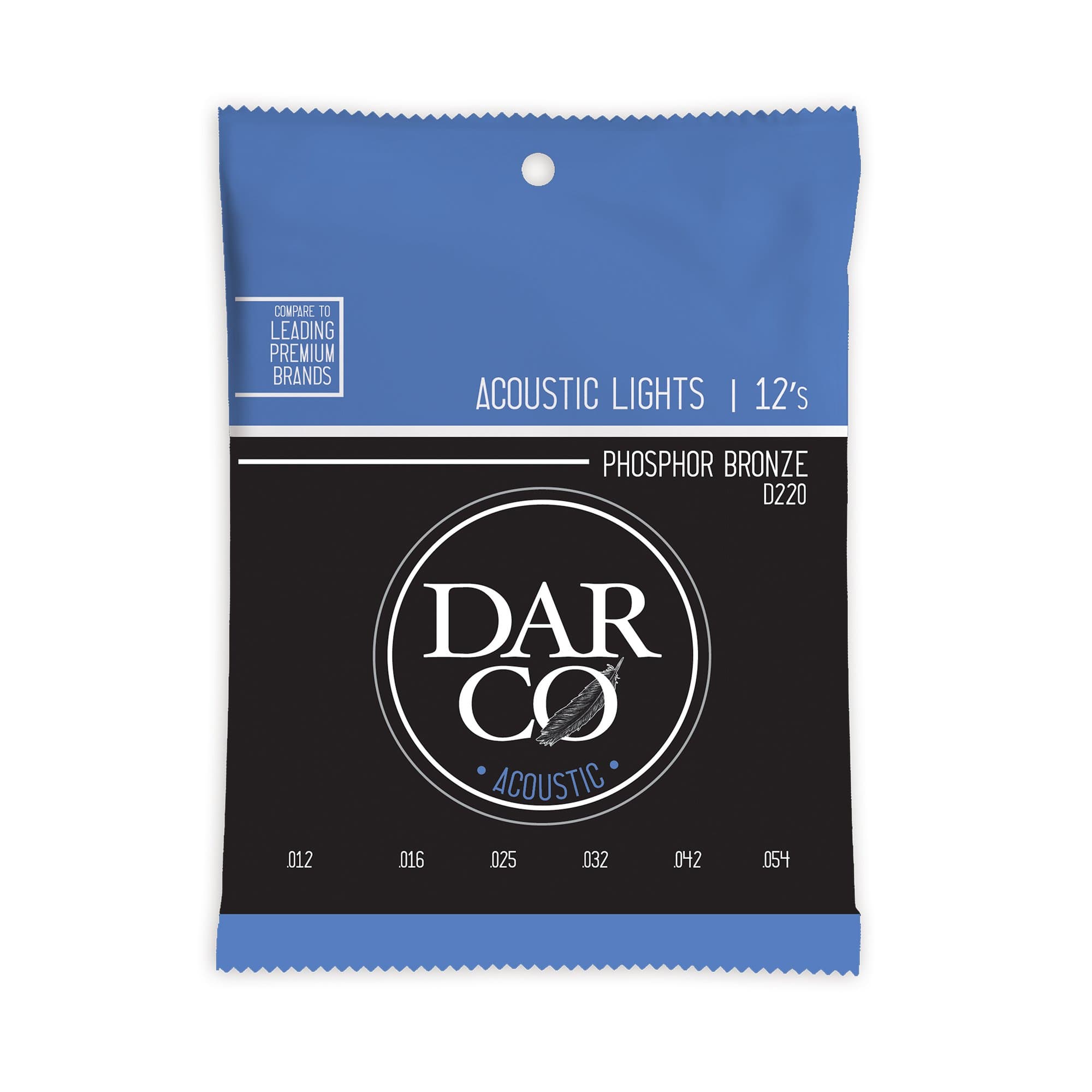 Martin D220 Darco Acoustic 92/8 Phosphor Bronze Lights 12-54 Accessories / Strings / Guitar Strings