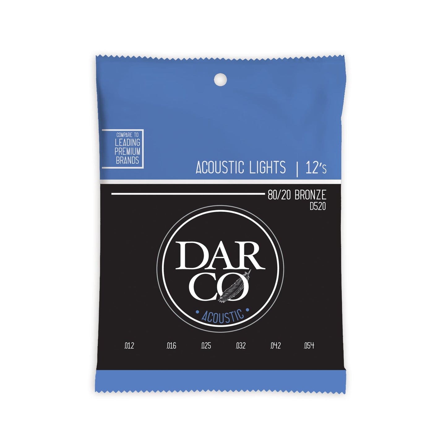 Martin D520 Darco Acoustic 80/20 Bronze Lights 12-54 Accessories / Strings / Guitar Strings