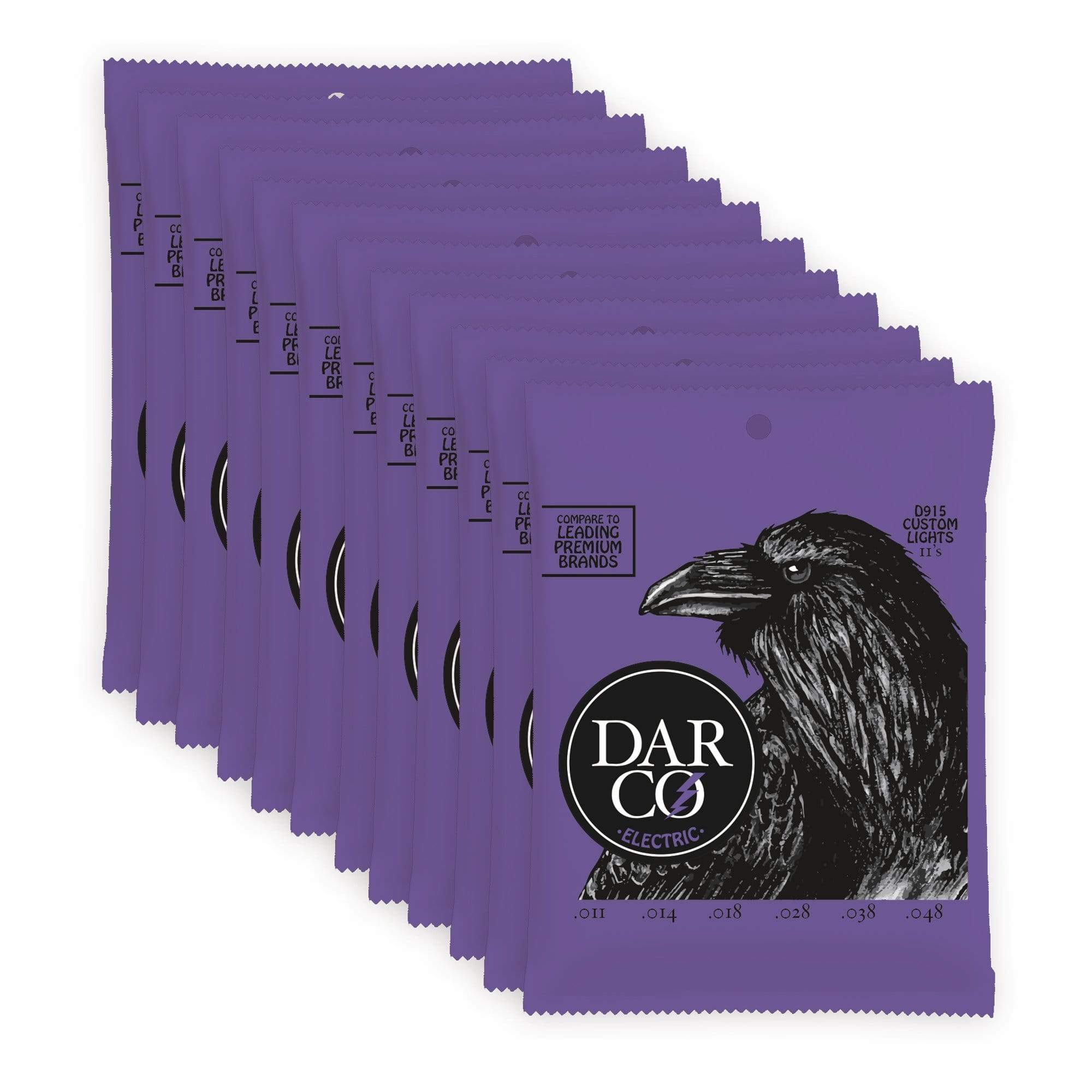 Martin Darco Electric Strings Custom Light 11-48 12 Pack Bundle Accessories / Strings / Guitar Strings