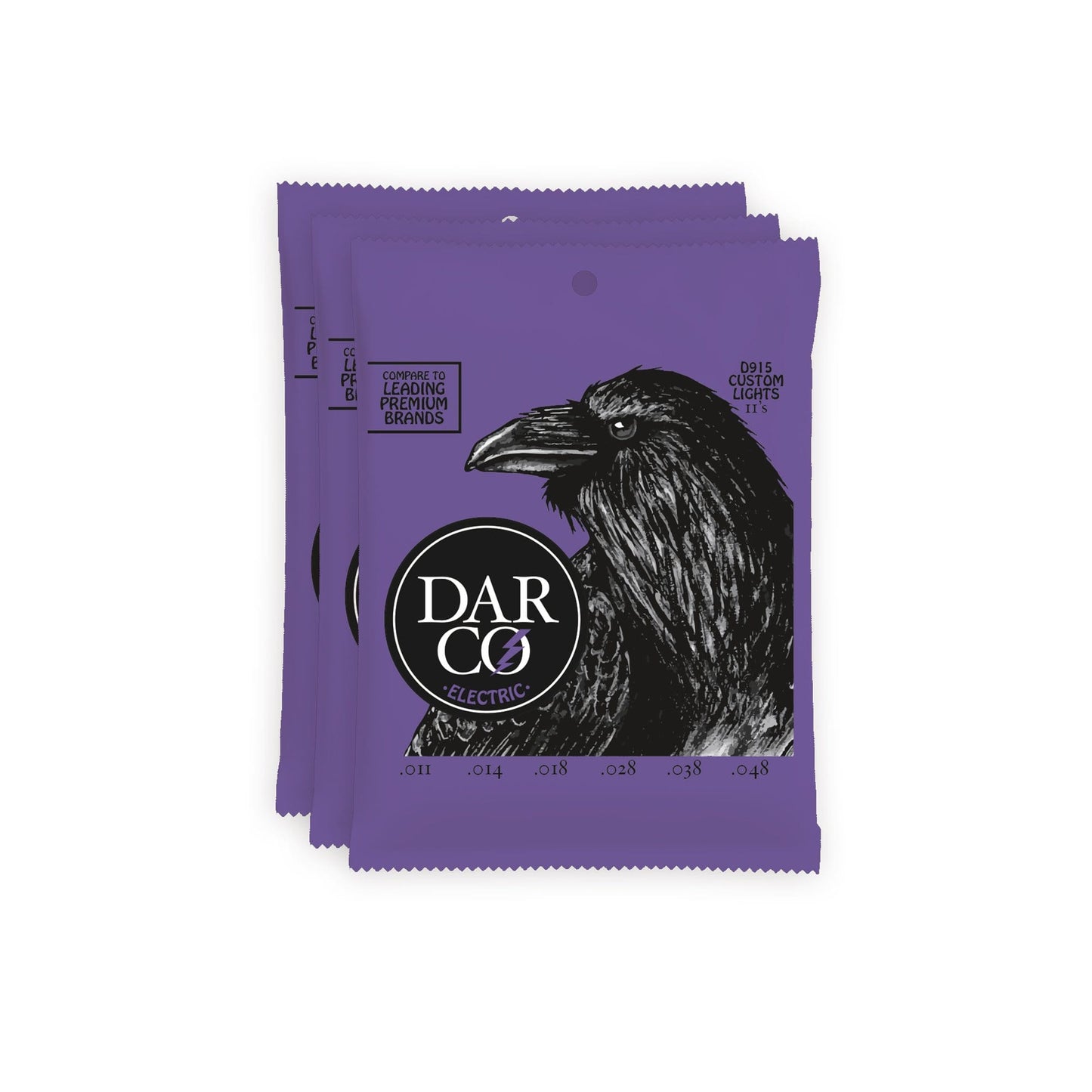 Martin Darco Electric Strings Custom Light 11-48 3 Pack Bundle Accessories / Strings / Guitar Strings