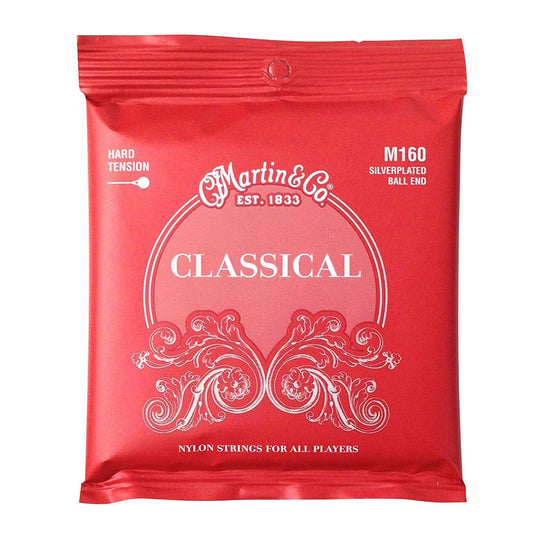 Martin M160 Classic Silverplated Hard Tension Ball End Accessories / Strings / Guitar Strings