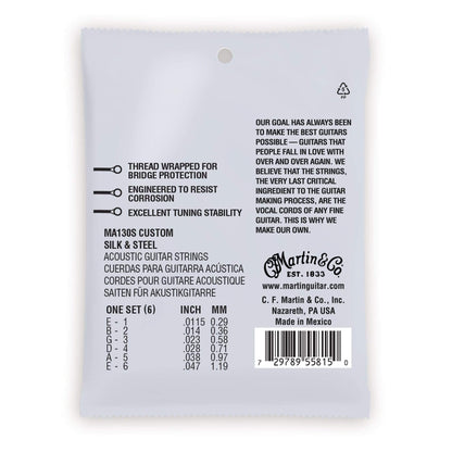 Martin MA130S Authentic Acoustic Marquis Silked Silk & Steel Custom 11.5-47 Accessories / Strings / Guitar Strings