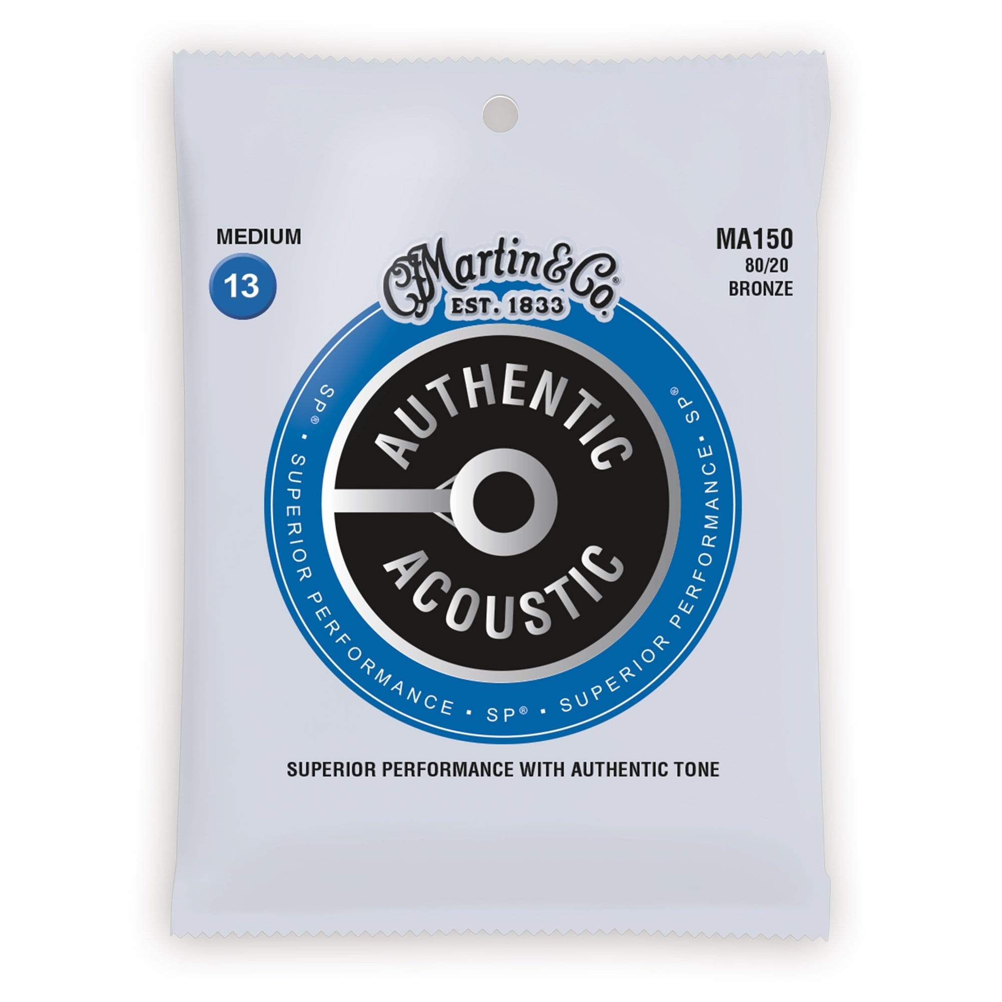 Martin MA150 Authentic Acoustic SP 80/20 Bronze Medium 13-56 Accessories / Strings / Guitar Strings