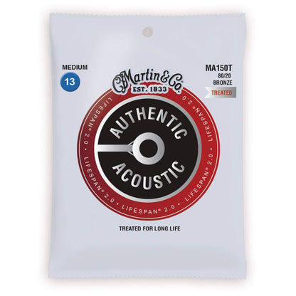 Martin MA150T Authentic Acoustic Lifespan 2.0 80/20 Bronze Medium 13-56 Accessories / Strings / Guitar Strings