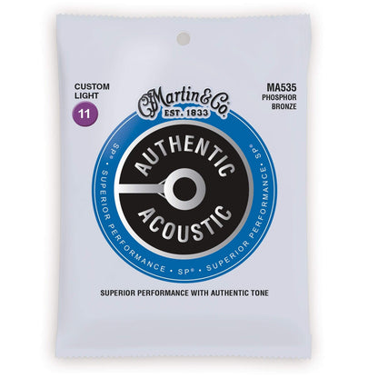 Martin MA535 Authentic Acoustic SP 92/8 Phosphor Bronze Custom Light 11-52 Accessories / Strings / Guitar Strings